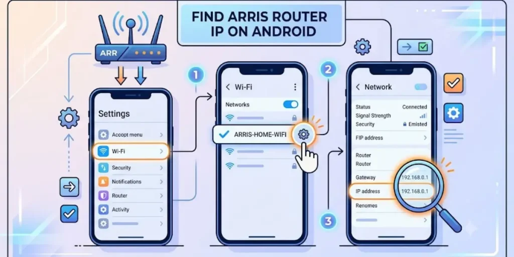 Arris Router IP Address on Android