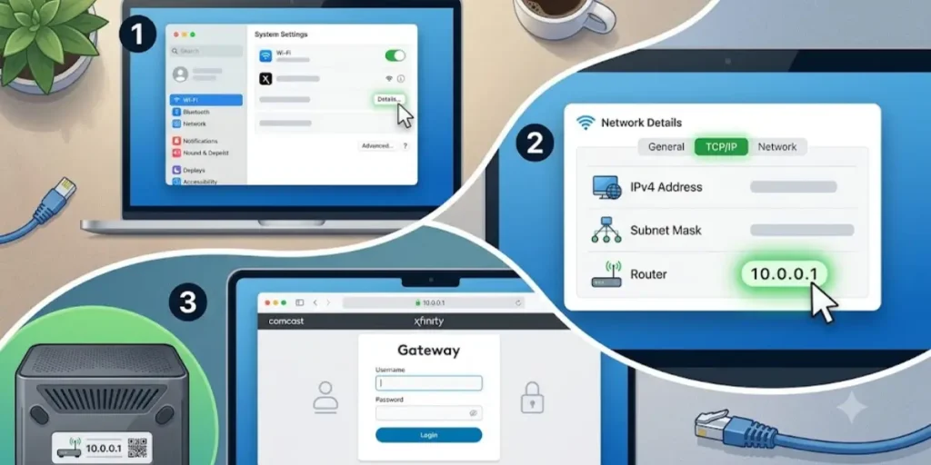 Comcast Router IP Address on Mac