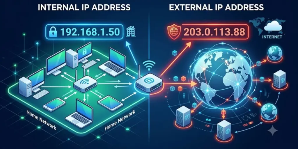 External IP Address vs Internal IP Address