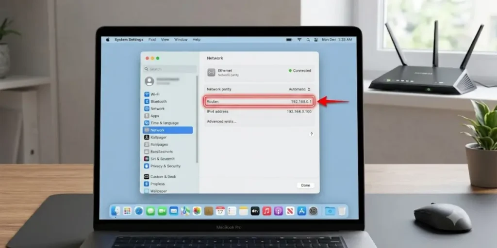 Find Router IP Address on Mac