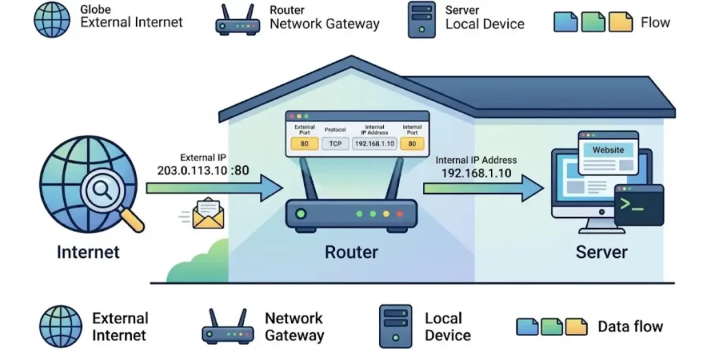 Main Parts of Port Forwarding
