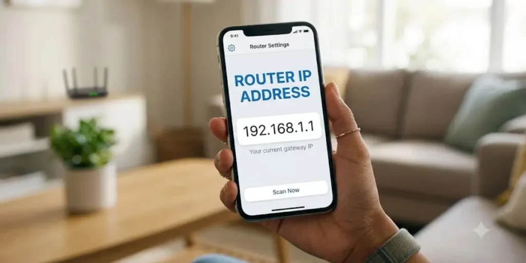 Router IP Address From Mobile
