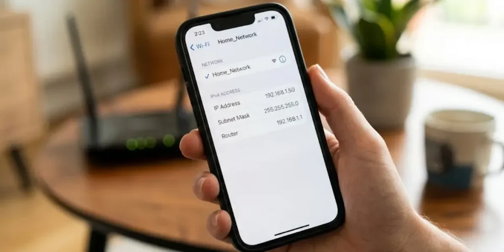 Router IP Address on iPhone