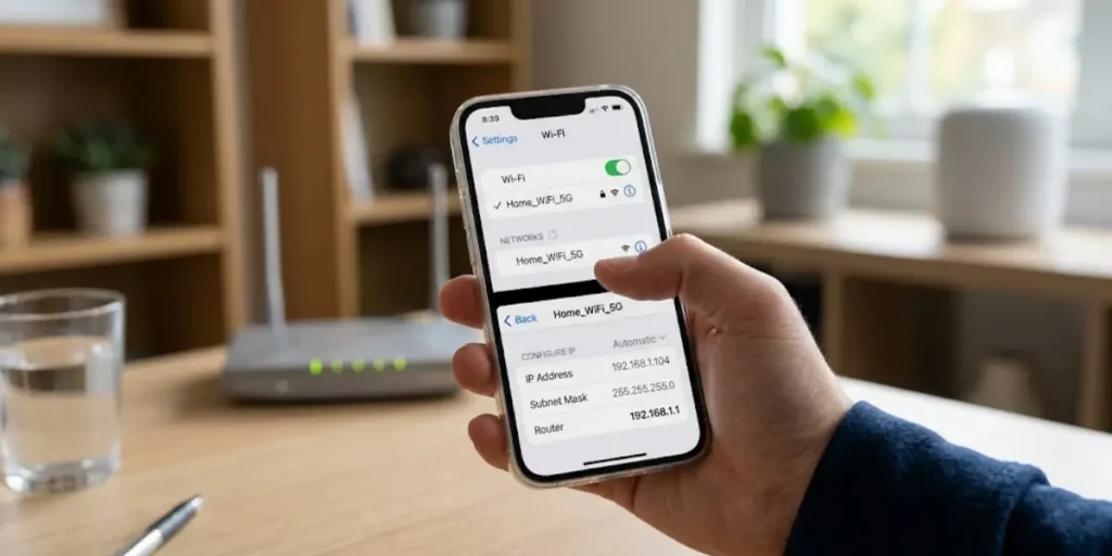 Find the Router IP on iPhone