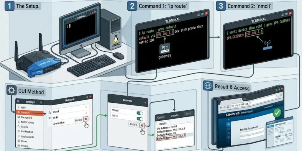 Linksys Router IP Address on Linux