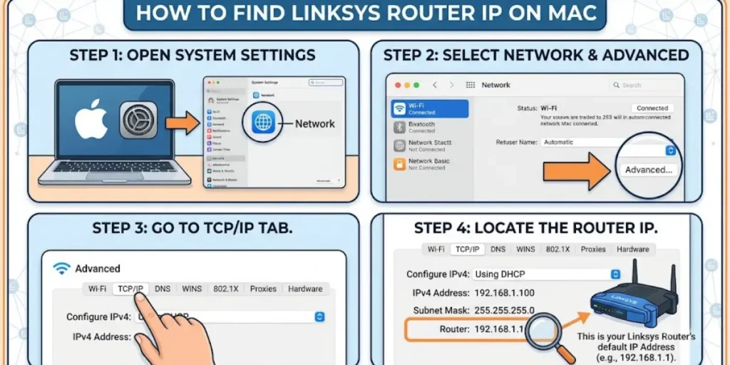 Linksys Router IP Address on Mac
