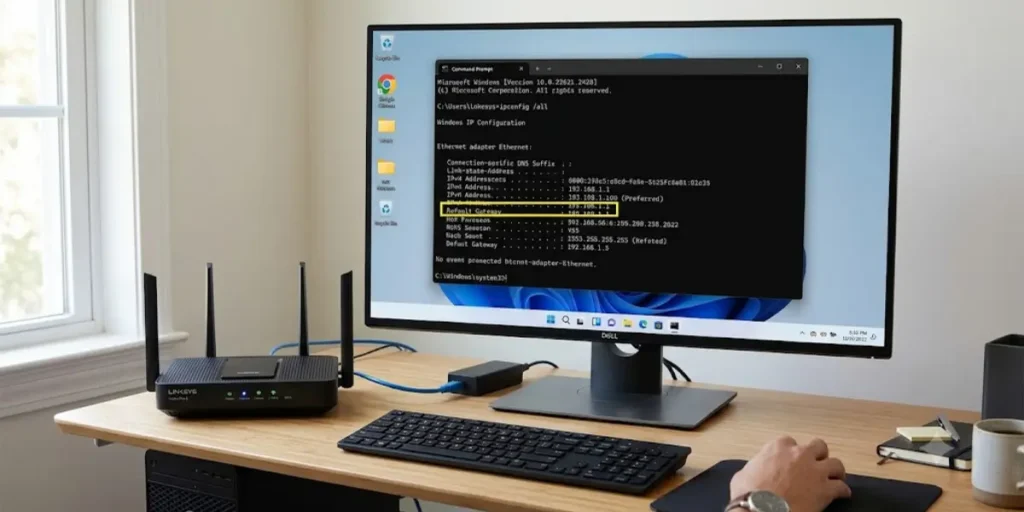 Linksys Router IP Address on Windows