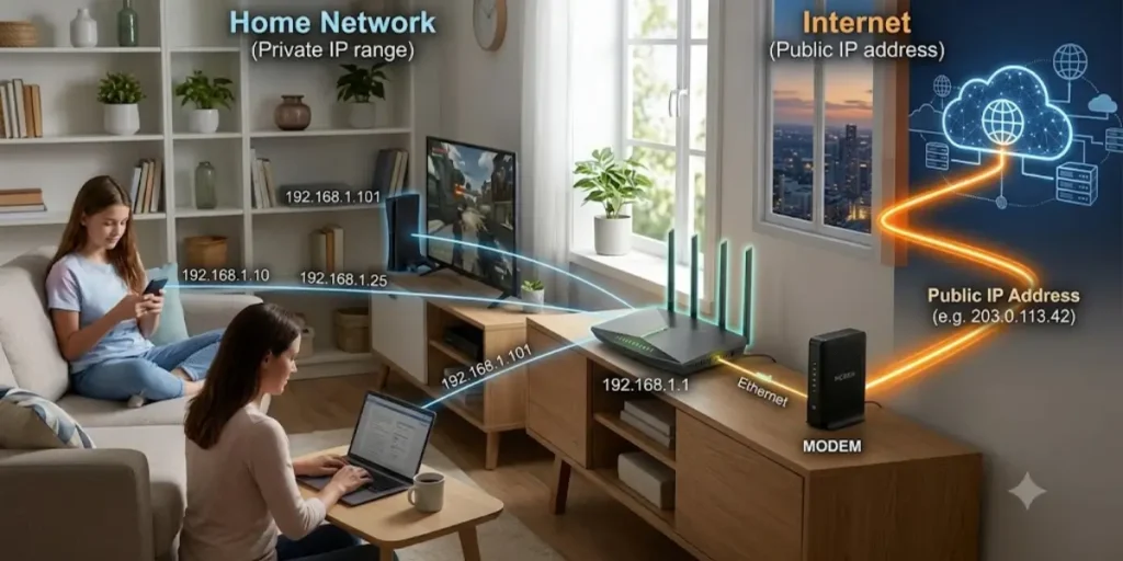 Router IP Address vs Device IP Address