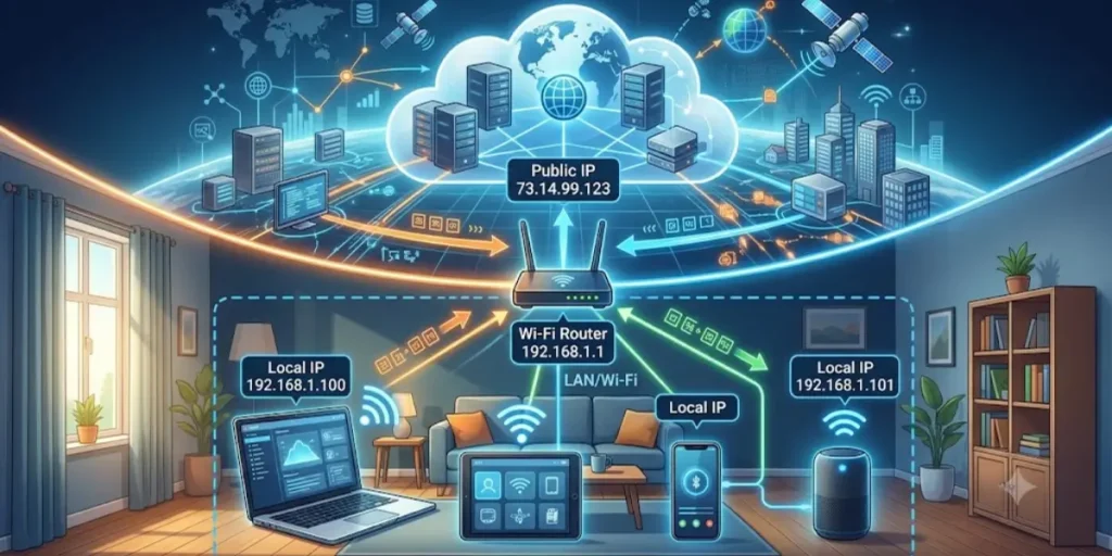 Router IP Address vs Public IP Address
