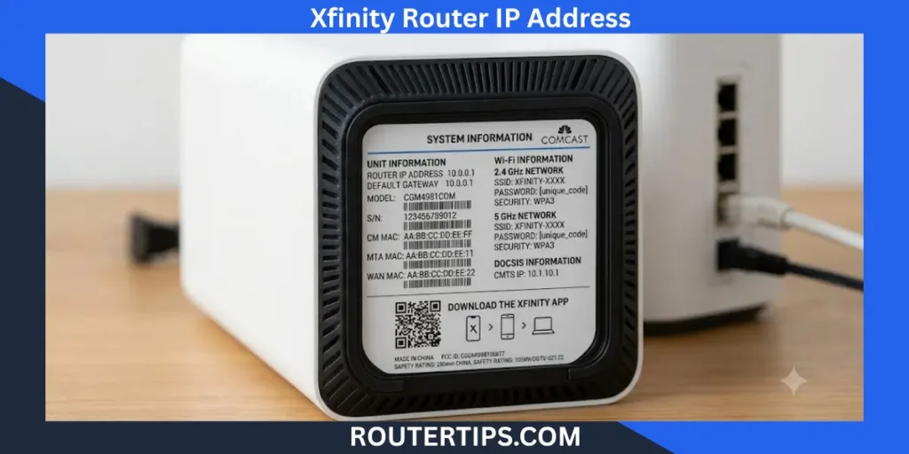 Xfinity Router IP Address