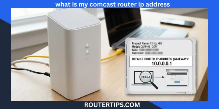 what is my comcast router ip address
