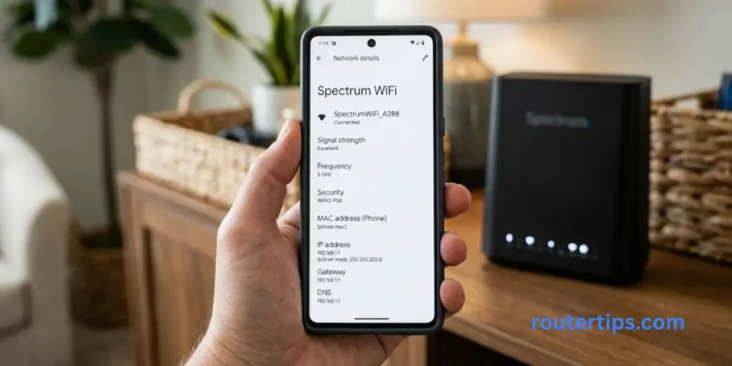 Spectrum Router IP on Android