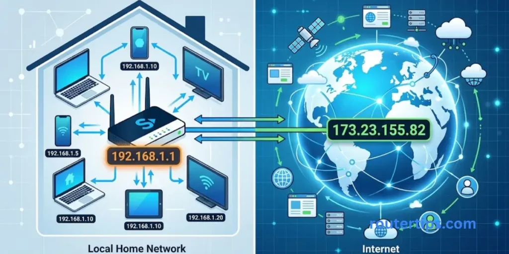 Spectrum Router IP vs Public IP Address
