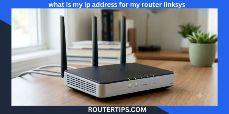 what is my ip address for my router linksys