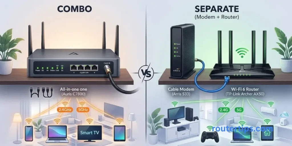 Cable Modem Router Combo vs. Separate Devices