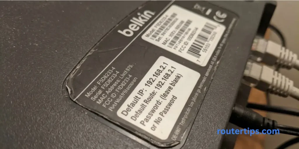 Default IP Address for a Belkin Wi-Fi Router