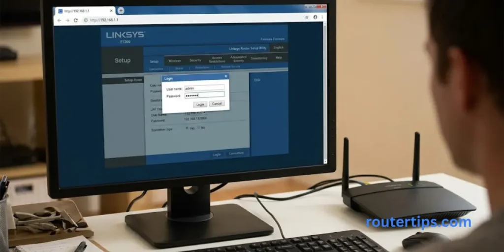 Linksys E1200 Router Login